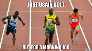 Usain bolt /ˈjuːseɪn ˈbəʊlt/, né le 21 août 1986 dans la paroisse de trelawny, est un athlète jamaïcain, spécialiste des épreuves de sprint. The Usain Bolt Memes Have Started To Spread Across The Web Some Are Truly Inspired