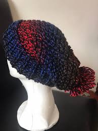 Check spelling or type a new query. Hat With Pompom Droopy Hat Hand Knit One Size Etsy