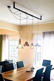 Handgemaakte Industriele Stijl Licht Het Is Bestond Voor Een 1 20metres Pi Vormige Zwart Bar Dat He Dining Table Lighting Dining Lighting Dining Room Lighting