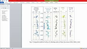 How To Create Well Logging Graph Gama Ray Density Sonic