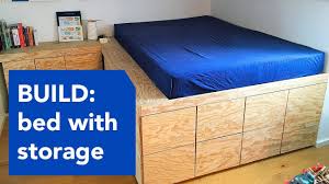 Choose from 2 different sizes: Build Podium Bed With Lot Of Storage Room Eng Youtube