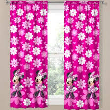 Disney Minnie Mouse Home Rod Pocket Curtain Panel Minnie Mouse Bedroom Rod Pocket Curtain Panels Panel Curtains