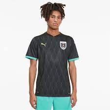 Austria 20 21 Puma Home And Away Football Kits Superfanatix Com Puma Black Football Kits