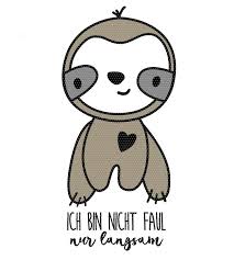 Plottervorlage Helge Das Faultier Das Faultier Helge Kawaii Plottervorlage Faultier Susse Tiere Zeichnen Tiere