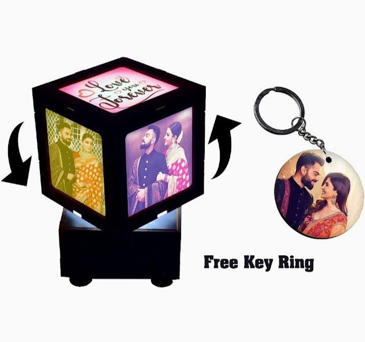 Customise Rotating Photo Lamp with Free Key chain product image