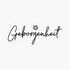 What's the german word for black? Geborgenheit German Word Security Warmth Comfort Poster By Dialectees Redbubble