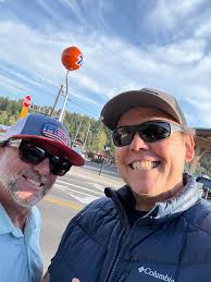 Having beers at Bar of America in Truckee