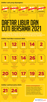 Sementara maulid nabi muhammad ditambahkan cuti. Infografik Daftar Libur Dan Cuti Bersama 2021