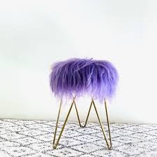 Hairpin Legs Hocker Flokati Hocker Tripod Hocker Vintage Stool Bad Mid Century In 2020 Vintage Stool Hairpin Legs Flokati