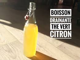 Boisson Detox The Vert Citron Recettes De Cuisine Avec Thermomix Ou Pas Recette Detox The Vert Boisson Drainante Boissons Detox