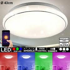 Led lampen, eine wahre alternative! Smart Home Rgb Led Decken Lampe Google Alexa Sternen Effekt Leuchte Weiss Dimmer Ebay