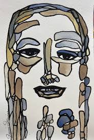 Mixed Media Art Abstract Painting Original Wall Art Series Affordable  Outsider Art 6x9 Inch