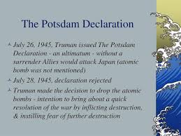 On july 26, 1945, united states president harry s. Ppt Japan Powerpoint Presentation Free Download Id 3535964