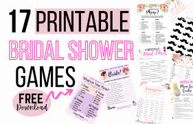 Your questions, print off two copies and give one to the groom. 17 Free Printable Bridal Shower Games Bridal Shower 101