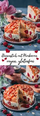 Kein problem, es gibt einfach kuchen für alle! Bienenstich Kuchen Mit Himbeeren Vegan Glutenfrei Zuckerfei Lecker