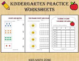 Kindergarten Practice Worksheets 50 Printable Worksheets Etsy Kids Math Worksheets Kindergarten Practice Math Workbook