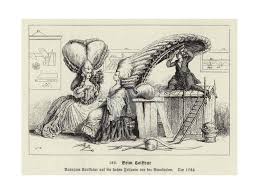 At The Hairdressers Giclee Print Art Com Caricature 18th Century Vogue Covers