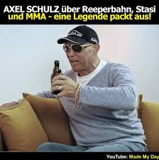 Ich möchte euch mitteilen, dass. Made My Day Tv Axel Schulz Uber Reeperbahn Stasi Und Mma Eine Legende Packt Aus Facebook