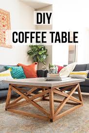 The $30 farmhouse coffee table. Diy Square Coffee Table With Angled Legs Diy Coffee Table Coffee Table Plans Coffee Table