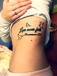 Love Never Fails Tattoo Just What I Want But Without The Birds Tattoo Fails Tattoos Picture Tattoos