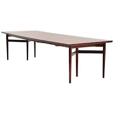 Extending dining table, extendable table made of oak wood. Arne Vodder Long Dining Table Sibast Mobler Denmark 1960 Long Dining Table Modern Dining Room Tables Danish Dining Rooms