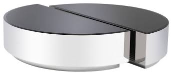 Browse a large selection of coffee table set ideas in a variety of sizes, styles and finishes to find coordinating coffee tables and end tables. Casa Padrino Luxury Coffee Table Set Silver Black 2 Semicircular Stainless Steel Living Room Tables With Beveled Glass Tops Luxury Living Room Furniture