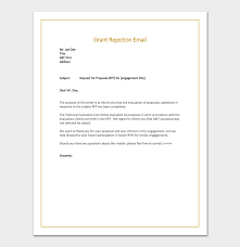 So, aside from the capture, it should also supply a summary of the details contained in the primary proposal. Grant Rejection Letter Samples Examples Formats