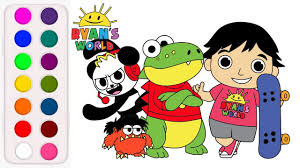 Louisiana gus gus ryan's world road trip micro figure 2 (new loose). How To Draw And Color Ryan World Ryan Combo Panda Gus The Gummy Gator And Moe Youtube