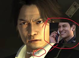 this is the game flipping you the bird, thanks yakuza 5