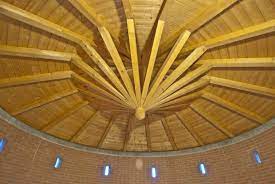 Cupola Autoportante C O Centro Parrochiale A Cassina Savina Cesano Maderno Mb Estructuras De Madera De Madera Obras Arquitectonicas