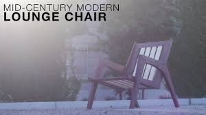 (built out of oak or walnut, it would be right at home inside too!) the sleek lines & proportions maintain a modern aesthetic while providing incredible comfort. Building A Mid Century Modern Lounge Chair Redux Plans Available Youtube