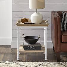 This end table measures just 12'' square and 23'' tall, so it's sized for smaller nooks in your home. Better Homes Gardens River Crest Side Table Light Oak Finish Walmart Com Side Table Wood Modern Oak Side Table Mirrored Side Tables