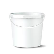 Download Plastic Paint Bucket Mockup Robin Masiha Images Front View Glossy Hanger Png Transparent Background