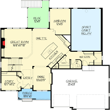 Plan 73368hs 5 Bedroom Dream Home With Indoor Sports Court Indoor Sports Court House Plans Craftsman House Plans