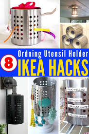 19 Creative Ikea Hacks From A 3 Ordning Utensil Holder Ikea Hack Ikea Utensil Holder