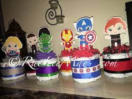 6 Baby Avengers Super Hero Diaper Cake Super Heroes Etsy Superhero Baby Shower Marvel Baby Shower Baby Avengers