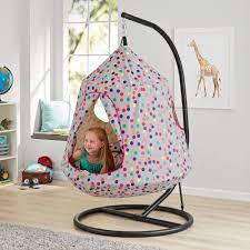 the hangout pod kids hanging tent dots hanging tent tent kids bedroom