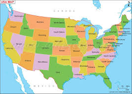 Us Map Usa Map Map Of United States Of America United States Map Usa Map Us Map