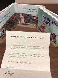 This could mean that dale jr. Dale Earnhardt Jr Thanks Local United Way For It S Bristol Baby Book Wcyb