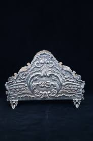 Color good.free shipping in continental usa. Lot Art Napkin Holder 925 Silver Israel Mid 20th Century
