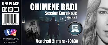 Скачать минус песни «entre nous» 192kbps. Chimene Badi Manoir Des Fans On Twitter Preparez Vous Pour La 2e Sessionentrenous En Live De Chimeneofficiel Vendredi 21 03 A 20h30 Sur Le Facebook Off Alors Munissez Vous De Votre Billet De