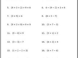 The order of operations worksheet maker will generate a printable worksheet of problems and an answer key. Printable Order Of Operation Worksheets