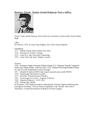 Biodata tunku abdul rahman bapa kemerdekaan. Tunku Abdul Rahman