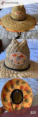 Hemlock Pineapple Print Straw Hat Pineapple Print Hats Print
