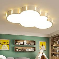 Gutes licht für ihr zuhause. Litfad Nordic Style Cloud Dimmable Led Flush Mount Ceiling Light Baby Room Lighting Fixture Cartoon Design Ceiling Lamp With Acrylic Lampshade In White For Girls Bedroom Kids Room Children Bedroom