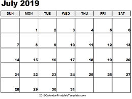 July 2019 Calendar Printable Https Www 2019calendarprintabletemplate Com July 2019 Calenda Printable Calendar July July Calendar Printable Calendar Template
