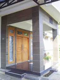 Motif granit teras rumah minimalis. Desain Teras Rumah Pakai Batu Alam Sinergi Stone