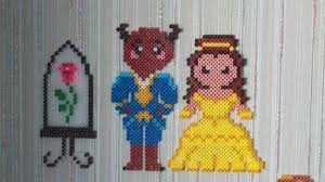 La Belle Et La Bete Disney Hama Perle A Repasser Modeles Perles Hama Perles A Repasser