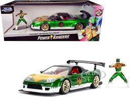 2002 Honda Nsx Type R Japan Spec And Green Ranger Diecast Figurine Power Rangers 1 24 Diecast Model Car By Jada In 2020 Diecast Nsx Power Rangers 1