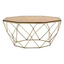 This coffee table can be the perfect addition to your living room, a home office, and many other spaces. Enrich Coffee Table Tempered Glass Bronze Clanbay